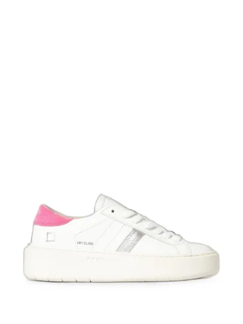 D.A.T.E. Hill Low Platform leather sneakers White W441HPCOWF