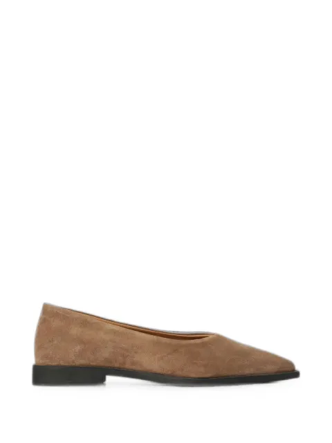 Copenhagen suede pointed-toe ballet flats Neutrals CPH415SUE
