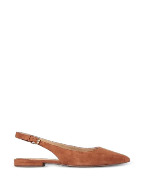 Lauren Ralph Lauren pointed-toe slingback ballet flats Brown 802967746