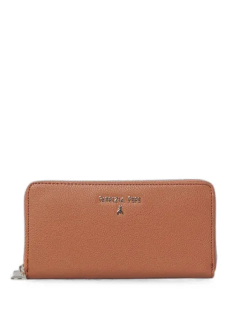 Patrizia Pepe logo-detail grained wallet Brown CQ4879L001B111