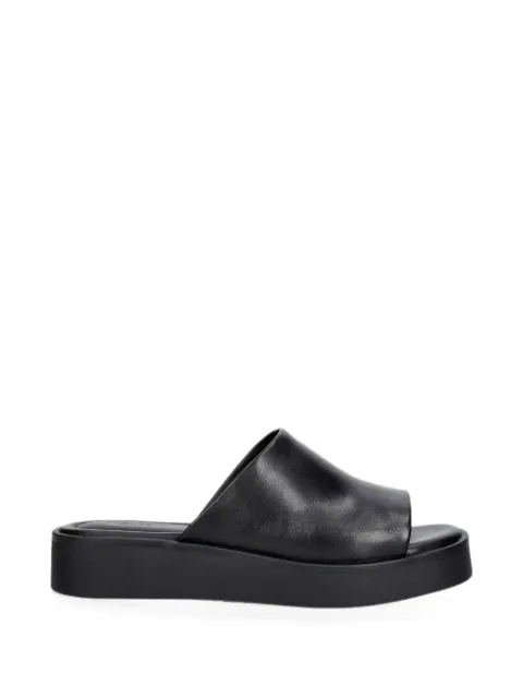 VAGABOND Danya leather flatform slides Black 610410192