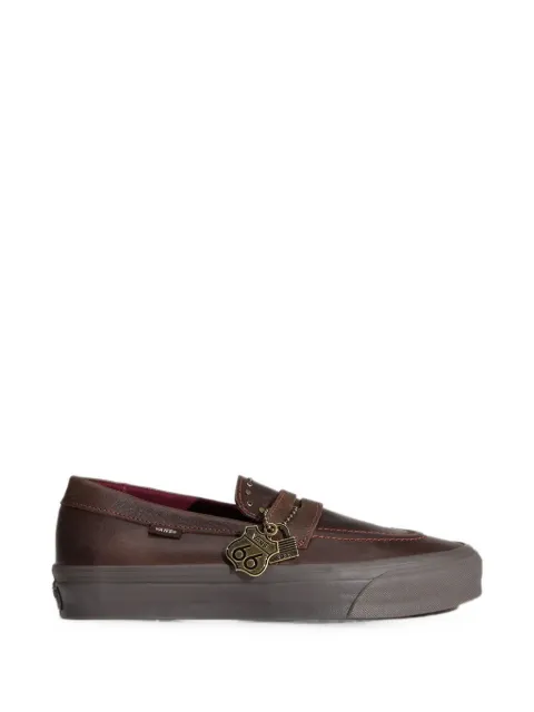 Vans stud-embellished leather loafers Brown VN000VATDMV1