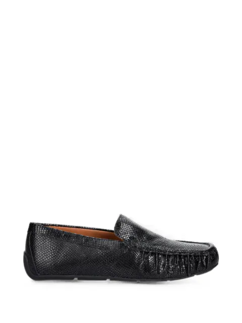 VAGABOND Mika snake-effect loafers Black 6112008