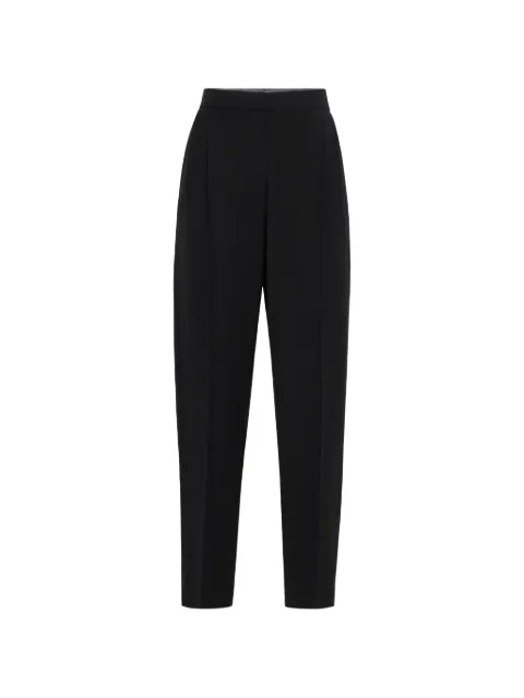 Brunello Cucinelli viscose and virgin-wool tuxedo trousers Black MH580P9262C101