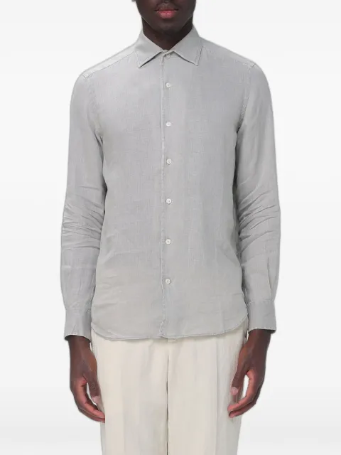 MC2 Saint Barth linen long-sleeve shirt Grey RPH0001
