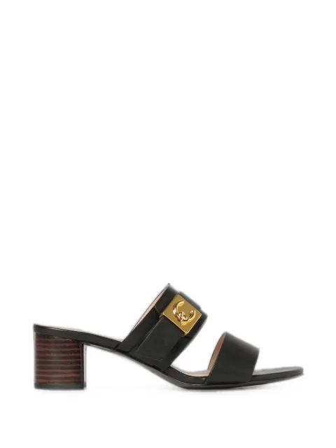 Coccinelle C-Me Lock leather sandals Black E4U7Q170201