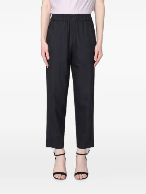 Tela elasticated-waist cropped trousers Blue 140298X001