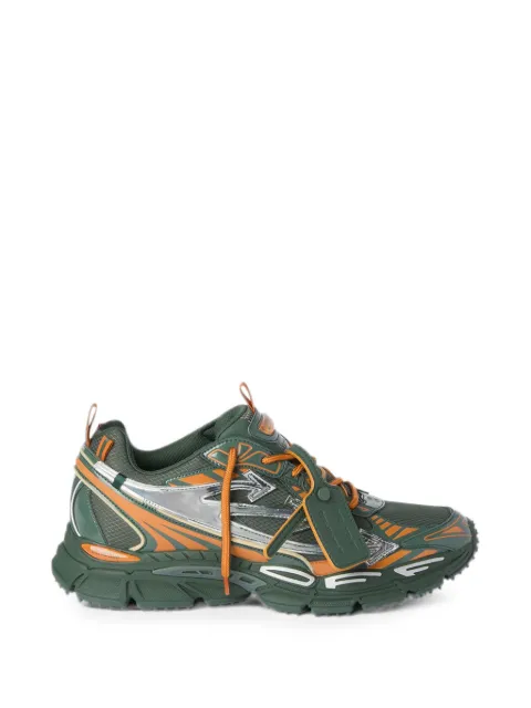 Off-White panelled lace-up sneakers Green OF05751310GRNSLV