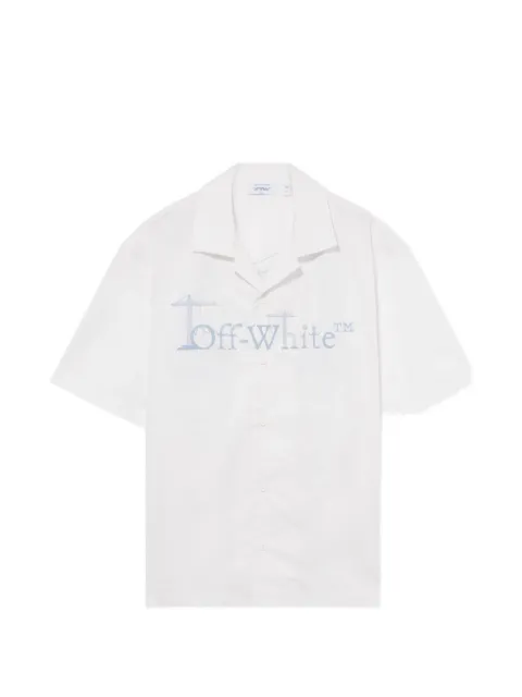 Off-White City Nature poplin bowling shirt White 44MGG01QF26F001100
