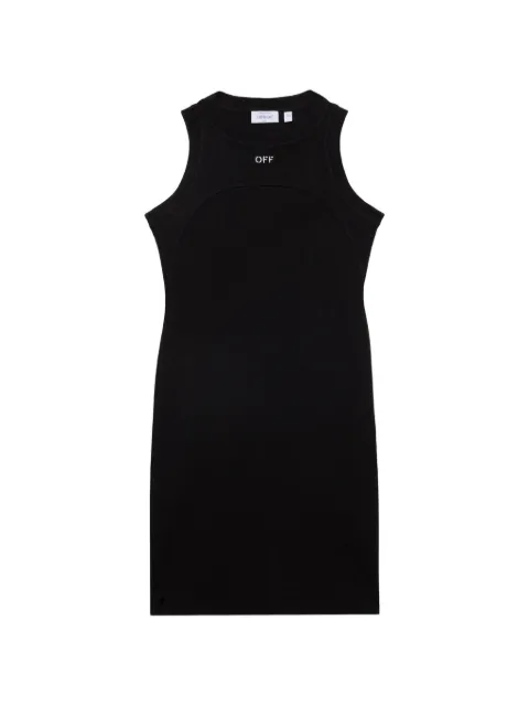 Off-White logo-embroidered mini dress Black 2FU00680TW003