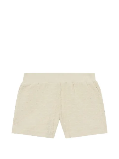 Off-White logo-jacquard terry mini shorts Neutrals 2SJ00711LW230