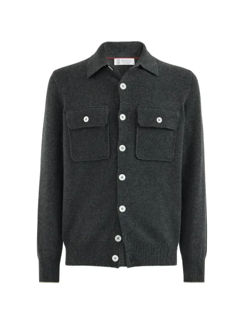 Brunello Cucinelli chest-pockets shirt-style cardigan Grey M22703806CMD52