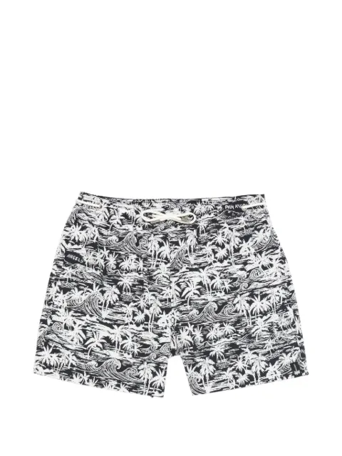 Palm Angels palm tree-print swim shorts Black PAMFD003FB001
