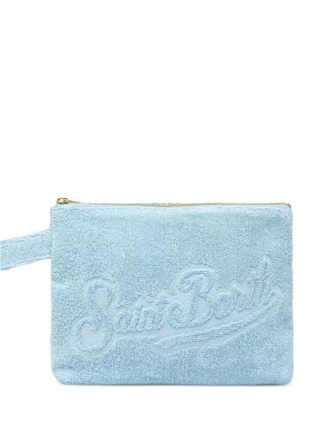 MC2 Saint Barth Light blue Pareasy pochette with jacquard Saint Barth logo Blue PARE0003