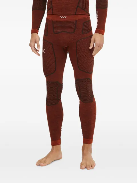 X BIONIC panelled logo-print ski pants Red YPP2W24M