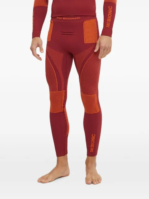 X BIONIC panelled logo-print ski pants Red WP05W19M