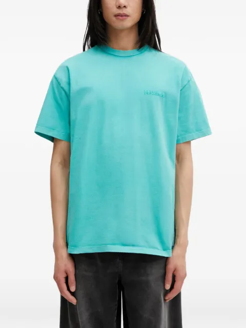 NO PROBLEMO logo-embroidered straight fit T-shirt Blue NP6001705