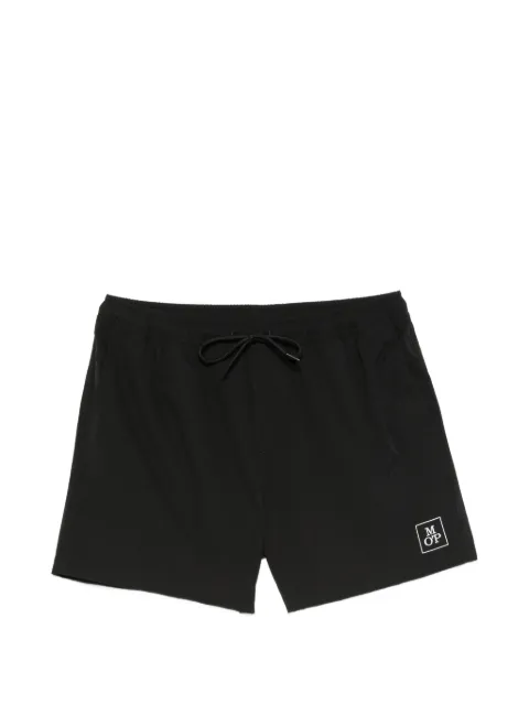Marc O'Polo logo-print drawstring-waist shorts Black 10222666990