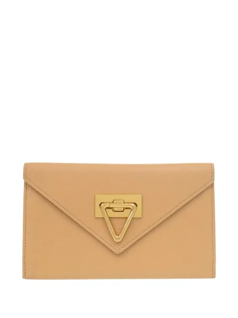 Bottega Veneta Pre-Owned 2012-2026 Grained Leather Flap Wallet long wallets Neutrals RA8AFOB6JEO2S4I4