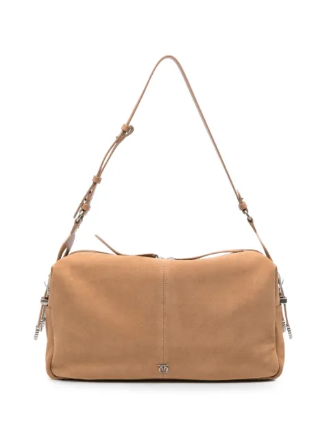 PINKO large Keeper suede bag Neutrals 106678A0F6