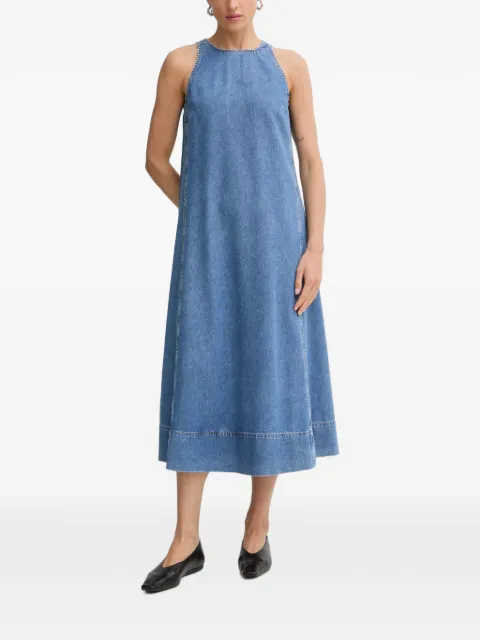 Marc O'Polo halterneck sleeveless midi dress Blue 5000014440