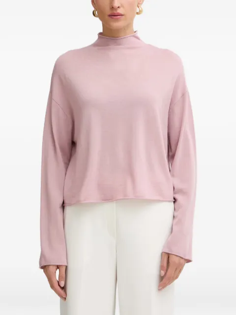 Marc O'Polo high-neck rolled-edge sweater Pink 5000014421