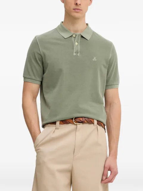 Marc O'Polo logo-embroidered short-sleeve polo shirt Green 5000014284