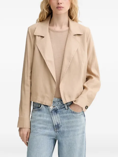 Marc O'Polo notch-lapel elasticated-hem jacket Neutrals 5000014051