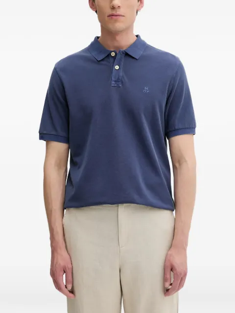 Marc O'Polo logo-embroidered piqué polo shirt Blue 5000014284