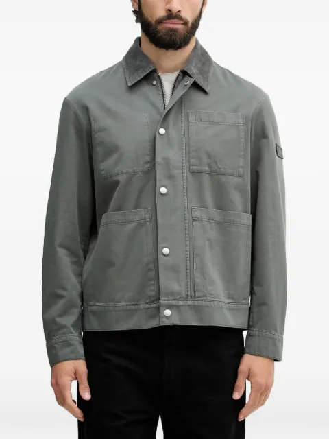 Marc O'Polo corduroy-collar patch-pocket jacket Green 5000014260