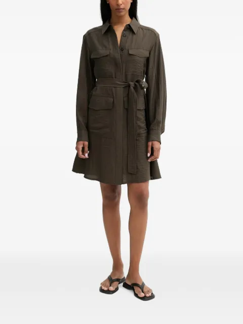 Marc O'Polo belted cargo mini dress Green 5000014312