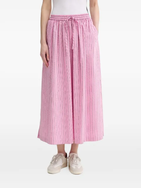 Marc O'Polo vertical-stripe drawstring midi skirt Pink 5000009638