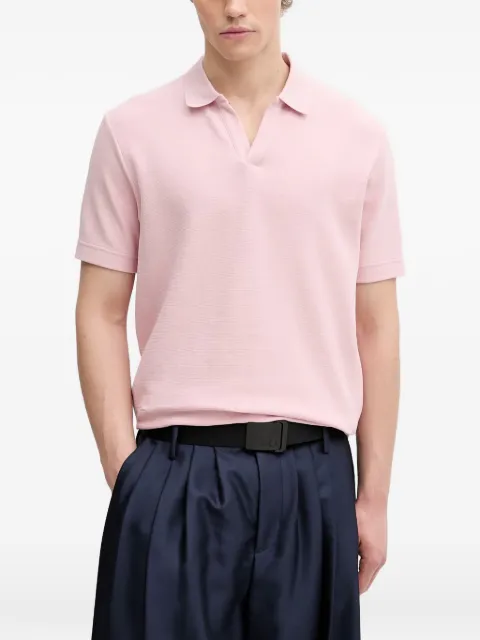 Marc O'Polo piqué-weave short-sleeve T-shirt Pink 5000014292