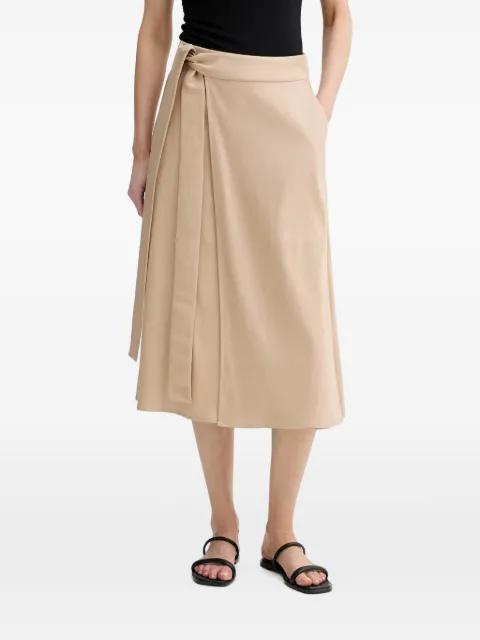 Marc O'Polo belted wrap midi skirt Neutrals 5000014046