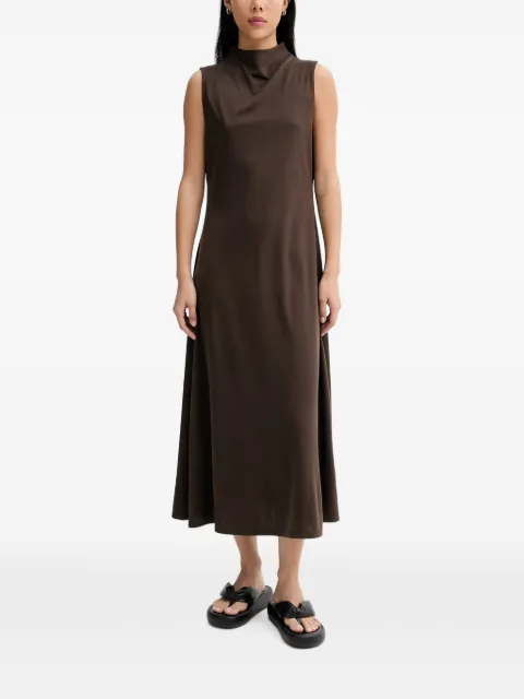 Marc O'Polo sleeveless funnel-neck dress Brown 5000013060