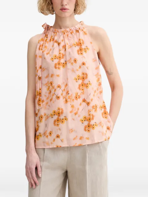 Marc O'Polo floral-print tie-neck top Pink 5000014028