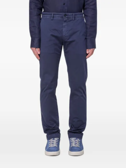 Siviglia logo-patch chino trousers Blue SVM02108C019418PXBT0457