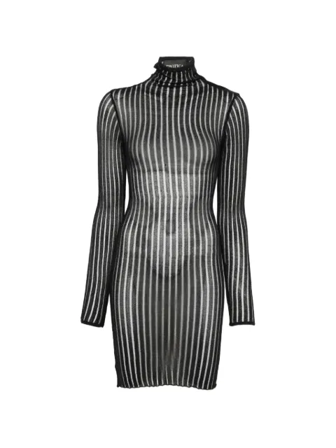 DONDUP ribbed-knit mini dress Black DA567M01044D002999