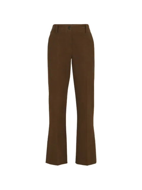 Brunello Cucinelli stretch-cotton moleskin cigarette trousers Brown MB152P8854C2140
