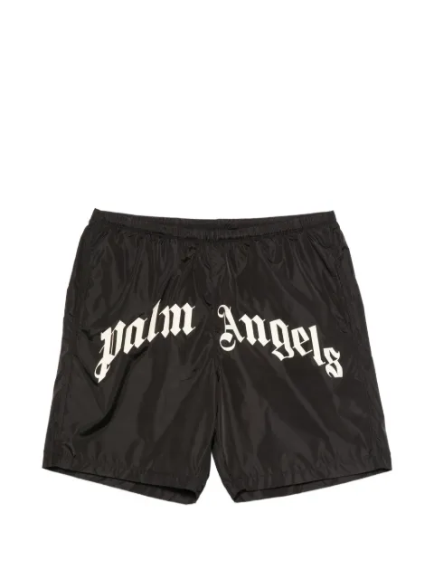 Palm Angels logo-print swim shorts Black PAMFD001FB001