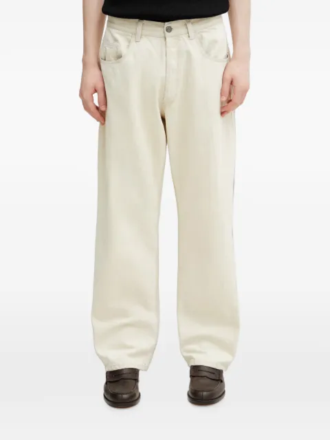NO PROBLEMO No Problemo-embroidered relaxed fit jeans Neutrals NP3020205