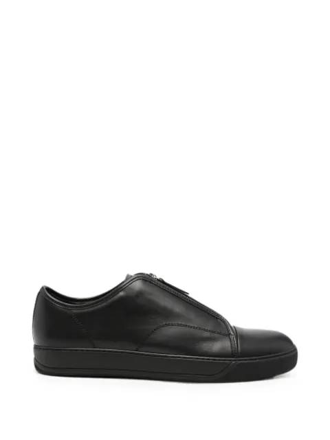 Lanvin zip-front leather sneakers Black FMSKDBB5ZPLEA26
