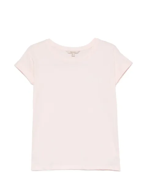 Barbour logo-embroidered short-sleeve T-shirt Pink LTS0718