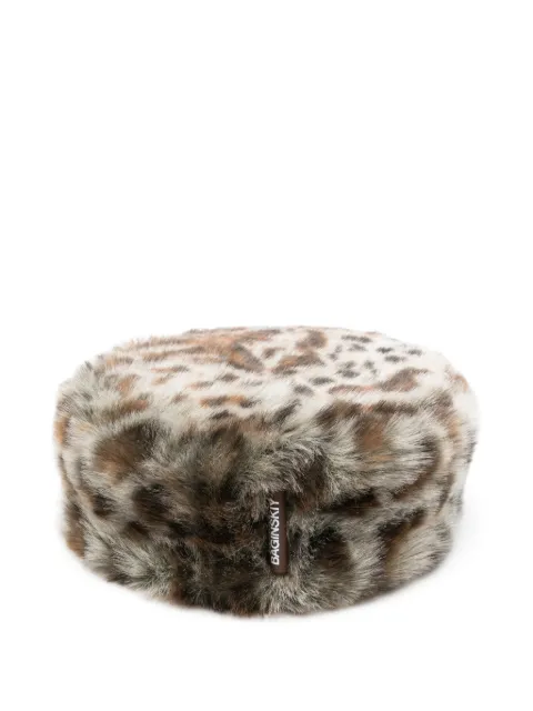 Ruslan Baginskiy leopard-print faux-fur hat Brown MMM059PFFFLTL