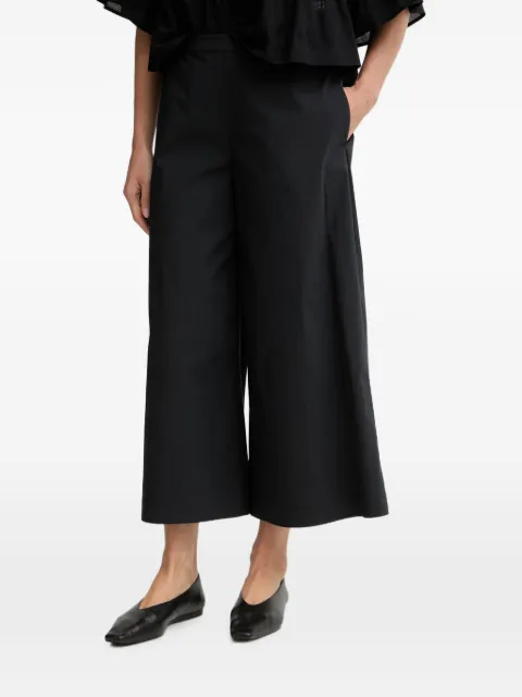 Marc O'Polo cropped wide-leg trousers Black 5000014317