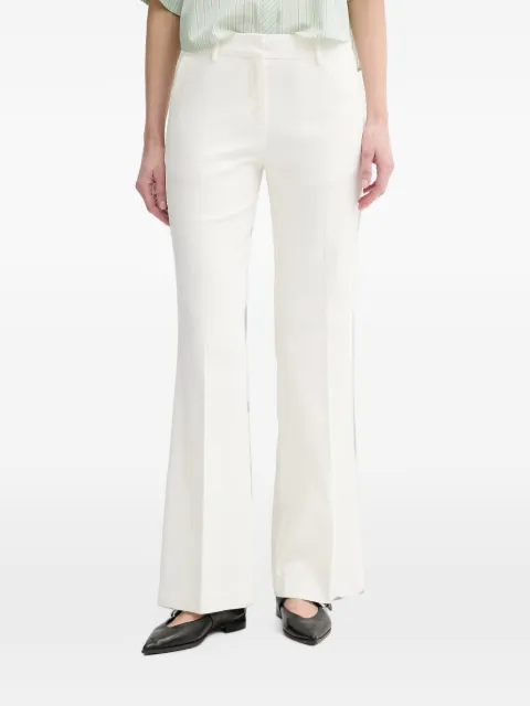 Marc O'Polo pressed-crease flared trousers White 5000013198
