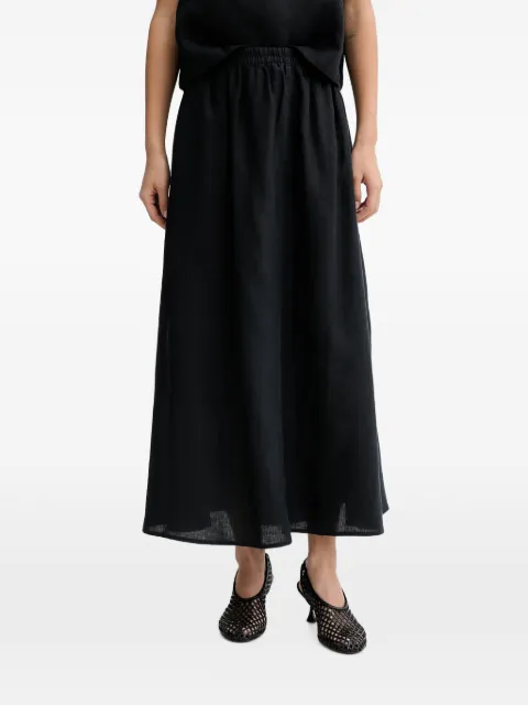Marc O'Polo elasticated-waist flared maxi skirt Black 5000014053