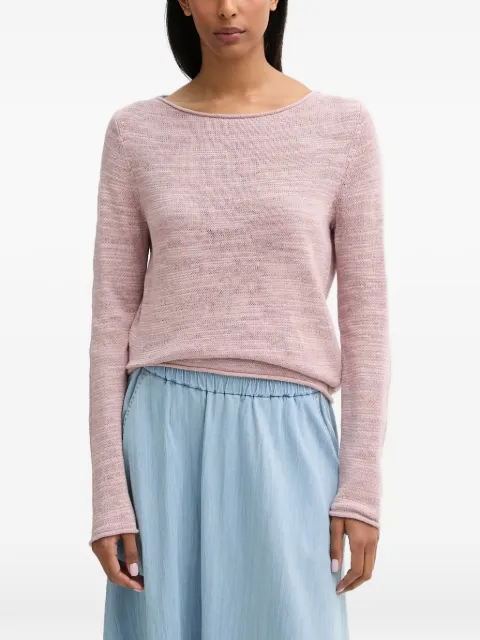 Marc O'Polo boat-neck fine-knit sweater Pink 5000014412