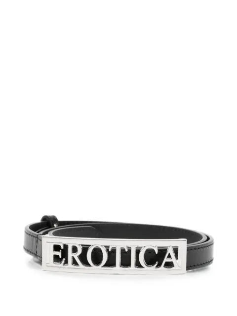 DONDUP logo-plaque leather belt Black WC331DDPL0724D