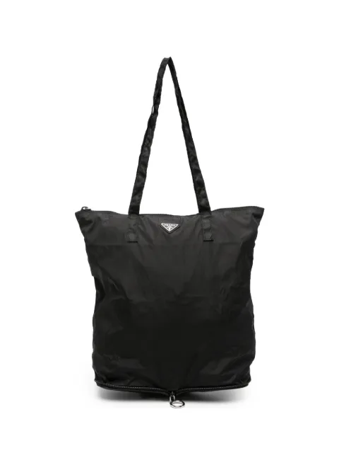 Prada Saffiano calf leather make-up bag Black 1TT330K0Q